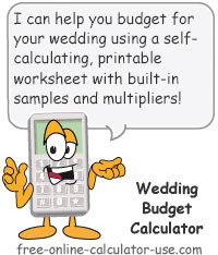 budget calculator worksheet